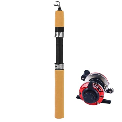 Ice Fishing Rod And Reel - Ultra Smooth Small Fishing Reel For Easy Use - Lightweight Portable Fishing Gear For Lakes And Reservoirs Compact Ice Fishing Rod With Reel - Smooth Performance Fishing Acce von Fravsiu