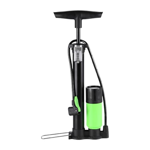 Portable Manual Tire Inflator | 160 Psi Floor Pump with Pressure Gauge | Manual Floor Pump | High Pressure Tire Inflator 16.55 Inches for Mountain, Road and Commuting Cycling von Fravsiu