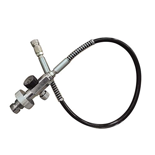 Paintball Fill Station, 4500psi Paintball PCP Füllstation Ladekit Luft Fill Adapter Schlauchlehre Hochdruck Tauchrohr Tauchen Scuba Connector mit 60cm Schlauch Paintball Fill Station, 4500psi Paintball PCP Füllstation Ladekit Luft Fill Adapter Schlauchlehre Hochdruck Tauchrohr Tauchen Scuba Connector mit 60cm Schlauch von Frederimo