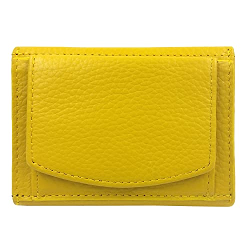 Mini Geldbörse Damen, Reise Portemonnaie klein viele Fächer, Leder gelb, RFID Blocker, Münzfach groß | Geldbeutel Damengeldbörse Damenportemonnaie Damengeldbeutel Damenportmonee Geldtasche Slim Wallet Mini Geldbörse Damen, Reise Portemonnaie klein viele Fächer, Leder gelb, RFID Blocker, Münzfach groß | Geldbeutel Damengeldbörse Damenportemonnaie Damengeldbeutel Damenportmonee Geldtasche Slim Wallet von FreeHaveFun