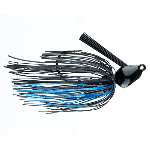 Freedom Tackle FT Flip-Jig mit Rasseln, Unkrautschutz und Köderhalter, 1,9 g, Schwarz Blau (PN: 73302) von Freedom Tackle