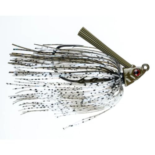 Freedom Tackle FT Swim Jig mit 30-Grad-Hakenöse mit Köderhalter und Silikonröcken, 0,9 l, Blauer Hering (PN: 75218) von Freedom Tackle