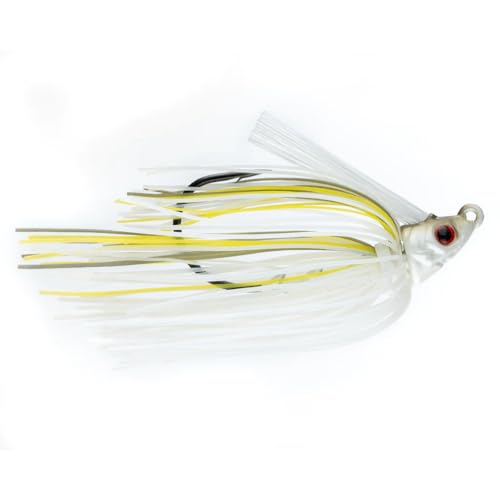 Freedom Tackle FT Swim Jig mit 30-Grad-Hakenöse mit Köderhalter und Silikonröcken, 1,27 g, Sexy Shad (PN: 75332) von Freedom Tackle