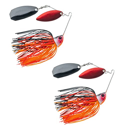 Freedom Tackle Speed Freak Compact Smallmouth Spinnerbait mit Kilterklinge, 1/56.7 g, Blood Shad, 2er-Pack (PN: 52206-2PK) von Freedom Tackle