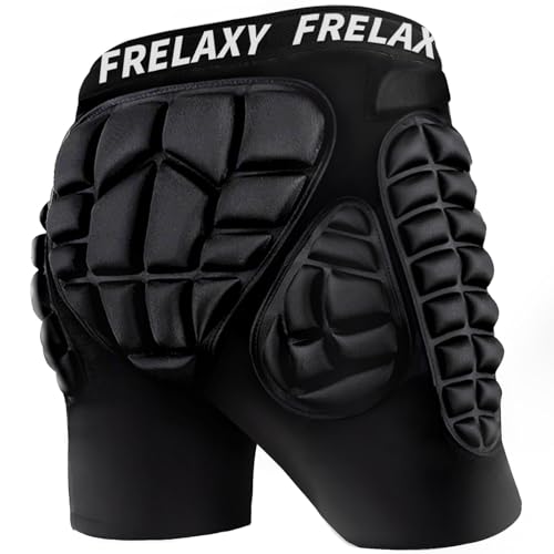 Frelaxy Gepolsterte 3D-Schutz-Shorts für Snowboard, Skate und Ski, Snowboard Butt Pad, Schutz für Steißbein, Hüfte und Hintern Frelaxy Gepolsterte 3D-Schutz-Shorts für Snowboard, Skate und Ski, Snowboard Butt Pad, Schutz für Steißbein, Hüfte und Hintern von Frelaxy
