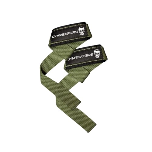 LIFTING STRAPS | PREMIUM PADDED WEIGHTLIFTING STRAPS (Green) von Frenaki