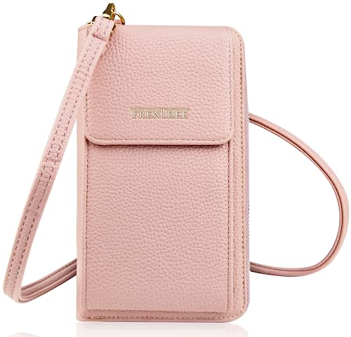 Kleine Damen Umhängetasche Cross-Body Handtasche mit vielen Fächern, Geldbörse Portemonnaie mit Rundum-Reißverschluss, Handytasche Tasche Kleine Damen Umhängetasche Cross-Body Handtasche mit vielen Fächern, Geldbörse Portemonnaie mit Rundum-Reißverschluss, Handytasche Tasche von Frentree