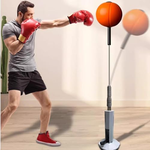 Box-Reflex-Ball | Box-Reflexsack | Punching-Übungsbeutel für Fitnessstudio | Box-Speed-Boxsack für Erwachsene und Kinder | Flexibler Höhenreflex-Trainingsball für Übungen von Frfik