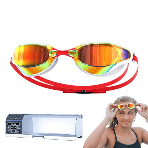 Schwimmbrille | Anti-Fog and UV Schwimmbrillen für Jugendliche | klare Sicht, Schwimmausrüstung | Wassersportbrille für Erwachsene, Männer, Frauen, Jugendliche von Frfik