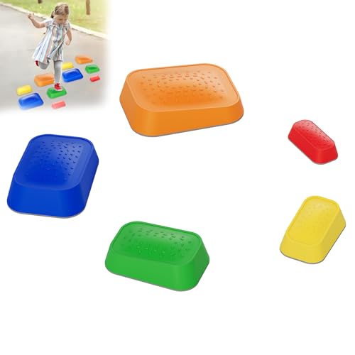 Froadp Balanciersteine für Kinder 5 Stück Rutschfeste Hügelkuppen zur Förderung von Balance, Indoor & Outdoor Balance Steine für Kinder Froadp Balanciersteine für Kinder 5 Stück Rutschfeste Hügelkuppen zur Förderung von Balance, Indoor & Outdoor Balance Steine für Kinder von Froadp