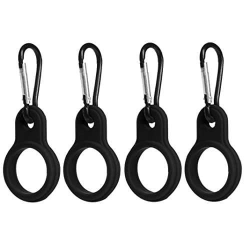 Froiny 4 Stücke Wasser Flaschenhalter Wasserkocher Hängende Schnalle Tragbare Silikon Carabiner Gürtelclip Für Outdoor Camping, Schwarz Froiny 4 Stücke Wasser Flaschenhalter Wasserkocher Hängende Schnalle Tragbare Silikon Carabiner Gürtelclip Für Outdoor Camping, Schwarz von Froiny