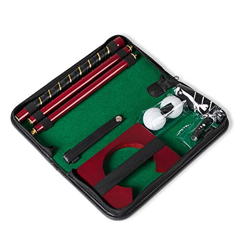 Froster Büro-Golf-Set, im Transportköfferchen, tragbarer Golfschläger/Putter, 2 Bälle, Becher, für Indoor-Putting Froster Büro-Golf-Set, im Transportköfferchen, tragbarer Golfschläger/Putter, 2 Bälle, Becher, für Indoor-Putting von Froster