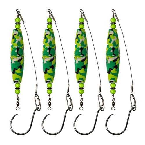 4Pcs Wels Float Rigs Haken Auftrieb Wels Rasseln Float Schäume Peg Float Köder Rigs Angeln Bobbers von Frotox