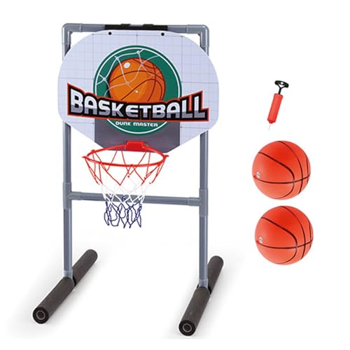 Frotox Basketbälle Korb Fußballnetz Für Poolränder Mit Ball Und Außenpool Basketbälle Korb Pool Fußball Set 2-in-1-Schwimmbad Set von Frotox