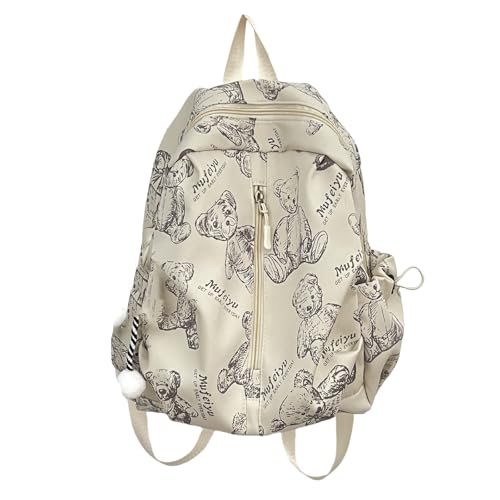 Rucksack Teenager Reiserucksack Volldruck Rucksack Nylon Rucksack Lässige Tagesrucksäcke Schulrucksack von Frotox