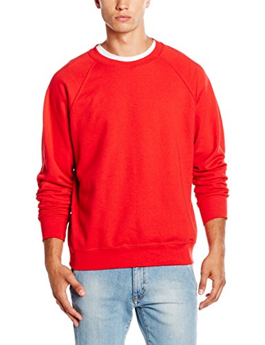Fruit of the Loom Herren, Sweatshirt, Raglan Sweatshirt XL,Red Fruit of the Loom Herren, Sweatshirt, Raglan Sweatshirt XL,Red von Fruit of the Loom