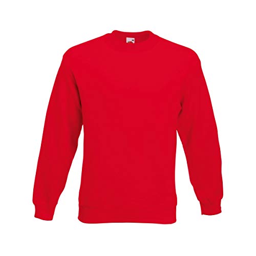 Fruit of the Loom Herren 62-202-0 Sweatshirt, rot, XL von Fruit of the Loom