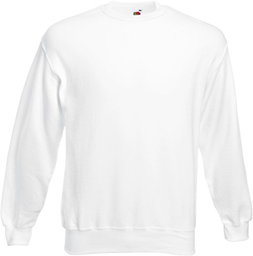 Fruit of the Loom Herren 62-202-0 Sweatshirt, weiß, 2X-Large von Fruit of the Loom