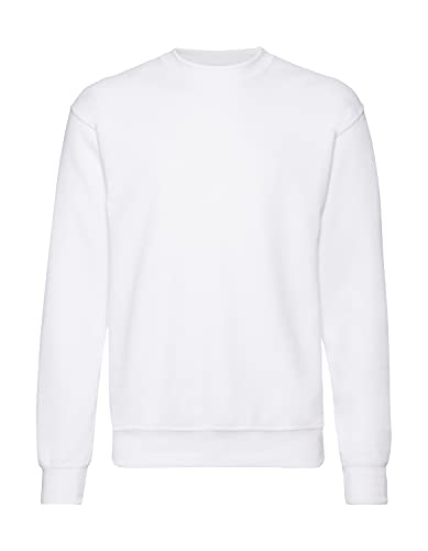 Fruit of the Loom Herren 62-202-0 Sweatshirt, weiß, L von Fruit of the Loom