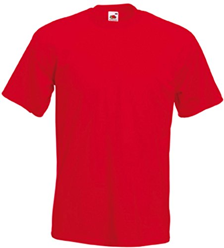 Fruit of the Loom Herren-Super-Premium-Kurzarm-T-Shirt 3XL rot von Fruit of the Loom