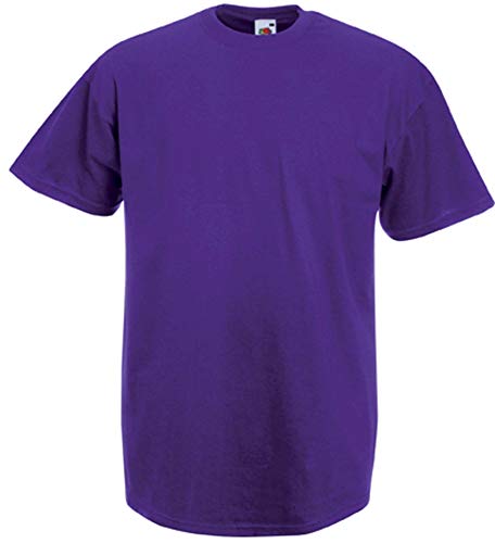 Fruit of the Loom T-Shirt S-XXXL in verschiedenen Farben L,Violett von Fruit of the Loom