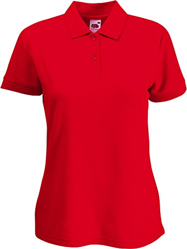 Polo-Shirt * Lady-Fit 65/35 Polo * Fruit of the Loom rot,XS Polo-Shirt * Lady-Fit 65/35 Polo * Fruit of the Loom rot,XS von Fruit of the Loom