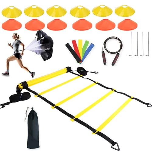 Foldable Soccer Agility Poles, Soccer Agility Poles Set for Training, Agility Poles for Athletes of All Ages, Agility Training Set for Soccer, Agility Training Poles for All Ages von Fruusv