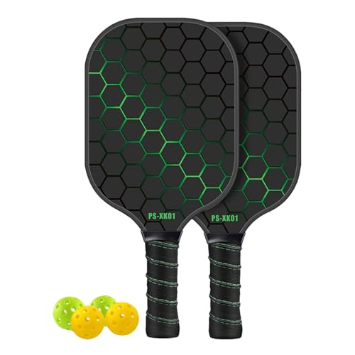 Pickle Ball Paddle Bundle, 4-Piece Pickle Ball Kit, Premium Pickle Ball Set, All-Inclusive Pickle Ball Kit, Easy Grip Pickle Ball Paddles, Indoor Pickle Ball Paddle Set, Portable Pickle Ball Set von Fruusv