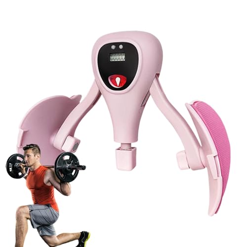 Thigh Muscle Trainer, Adjustable Strengthener, 12.99x10.04 inches Non-Slip Fitness Toning Tool, Digital Display , Floor Exercise Equipment, Leg Workout Accessory for Gym von Fruusv