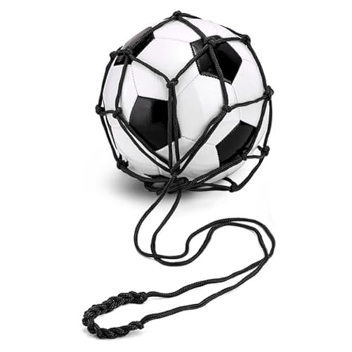 Fubdnefvo Schwarze Fußball-Ballnetztasche, Netztasche für Fußballtraining, Tragbare Balltasche (Außer Fußball) von Fubdnefvo