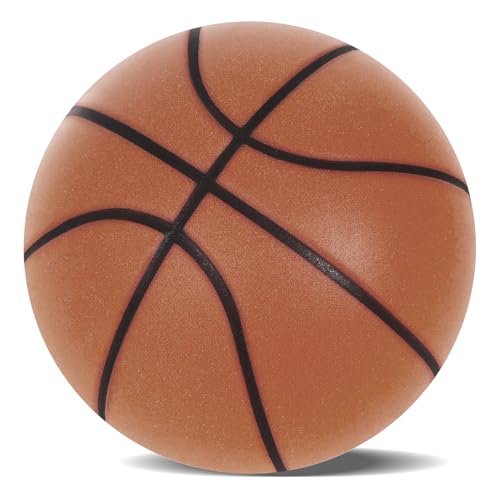 Silent Basketball,2025 Upgrade Dribble Dream Silent Basketball,Silent Basketball Dribbling Indoor,hochdichter Schaumstoff-Basketball-Indoor-Trainingsball für verschiedene Indoor-Bereiche (Brown) von Fubsta