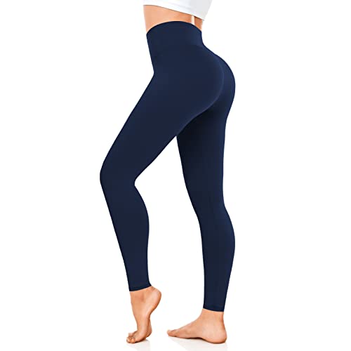 FuelMeFoot Leggings Damen High Waist Blickdicht Leggins mit Bauchkontrolle Slim Fit Angenehm Weiche Elastische Sportleggings.1 Pack-04-Blau L/XL FuelMeFoot Leggings Damen High Waist Blickdicht Leggins mit Bauchkontrolle Slim Fit Angenehm Weiche Elastische Sportleggings.1 Pack-04-Blau L/XL von FuelMeFoot