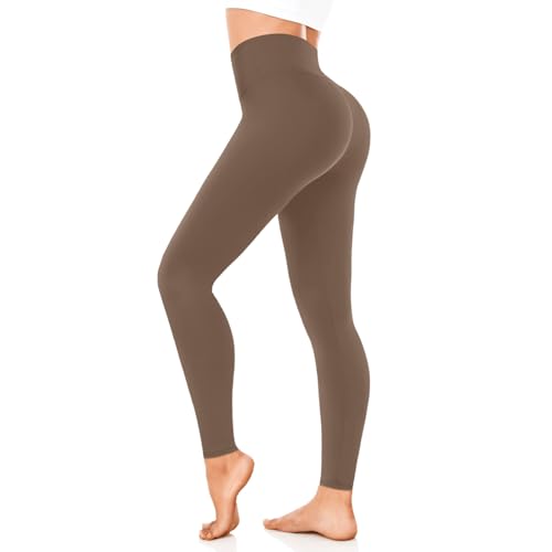 FuelMeFoot Leggings Damen High Waist Blickdicht Leggins mit Bauchkontrolle Slim Fit Angenehm Weiche Elastische Sportleggings.1 Pack-06-Mokka L/XL FuelMeFoot Leggings Damen High Waist Blickdicht Leggins mit Bauchkontrolle Slim Fit Angenehm Weiche Elastische Sportleggings.1 Pack-06-Mokka L/XL von FuelMeFoot
