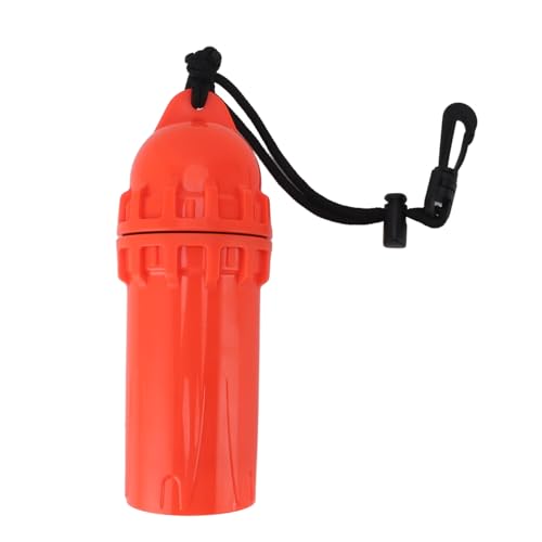 wasserdichte Box Zum Schutz Vor Sand, Wasserdichter Behälter Wasserdichter Zylinder Mit Clip wasserdichte Schlüsseltasche Zum Schutz Vor Sand, Staub Und Schmutz, Unisex (Red) von Fuerdich