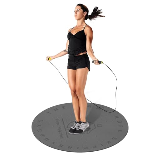 Springseil Matte, Buffer Mute Trainingsmatte, Jump Rope Mat Als Unterlage Für Das Springseil, Springseilmatte Zum Schutz Vor Verletzungen, Böden Und Lärm von Fukamou