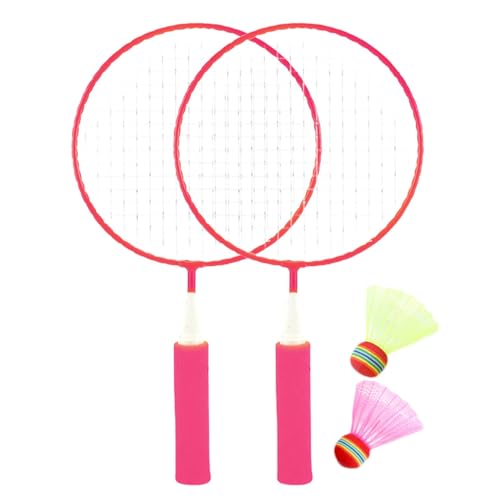 Badminton-Set,Badmintonschläger | Schlägersport-Set mit 2 Nylon-Federbällen, Rutschfester Kinder-Badmintonschläger - Kinder-Tennisschläger, Schläger-Sportspielzeug, Übungstraining im Freien von Fulenyi