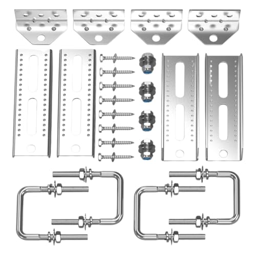 Bootsanhänger-Kojenhalterungen, Bootsanhänger-Teile,4X verzinkte Etagenhalterungen für Bootsanhänger | 8-Zoll-Kit mit verzinkter, drehbarer Etagenbetthalterung, Zubehör und Teile für Bootsanhänger mit von Fulenyi