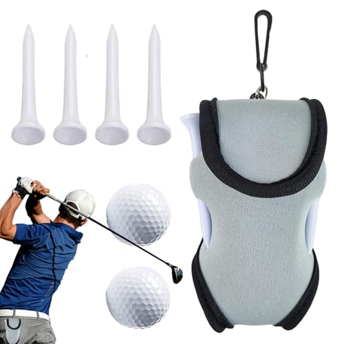 Fulenyi Golf-Tee-Beutel, Golfball- und Tee-Tasche,Mehrzweck-Golf-Tee-Tasche für den Außenbereich - Leichtes Golfzubehör für Reisen, Unterhaltung, Golfspiele, Outdoor-Aktivitäten von Fulenyi