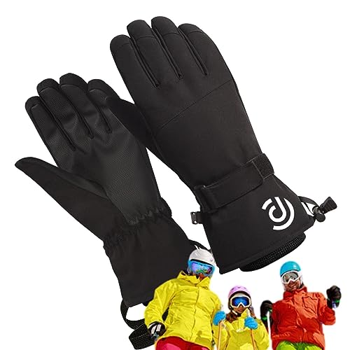 Fulenyi Isolierte Skihandschuhe | wasserdichte Winterhandschuhe mit Handschlaufe - Thermohandschuhe für Damen und Herren | Warme Handschuhe | Schneeausrüstung für Outdoor-Aktivitäten Laufen Radfahren von Fulenyi