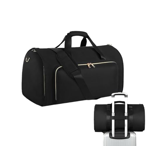 Fulenyi Kleiderhandtasche, Duffle-Kleidertasche für die Reise - Anzug-Reisetaschen 2 in 1 | Konvertierbare Reisetasche zum Handgepäck für Männer und Frauen – Hängekoffer, Anzug, Geschäftsreisetasche von Fulenyi