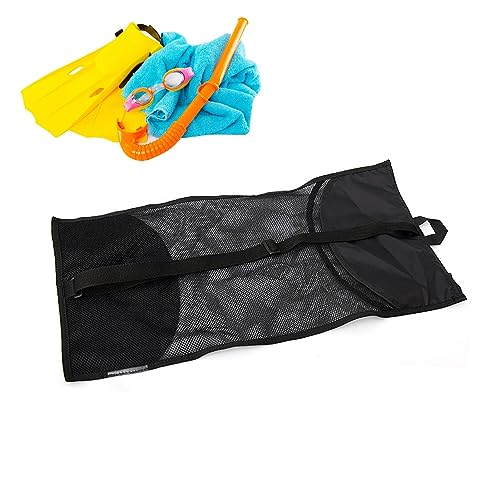 Fulenyi Netztasche zum Schnorcheln | Mesh-Wassersport-Schwimmsporttasche - 22,83 x 11,81 Zoll großer Tauchrucksack für Strand, Sport, Schnorchelausrüstung, Wäschesack von Fulenyi