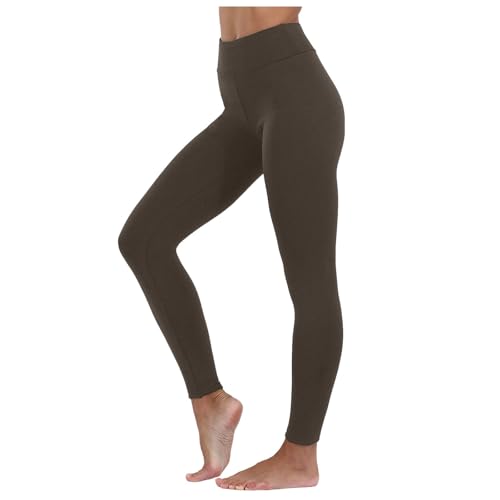 Winterleggins Damen Lang Thermo Sport Thermohose Schwarz Winterleggins Gym Gefütterte Leggings High Waist Thermo Leggings Winter Thermoleggings Kuschelig Thermo - Leggings von Fulidngzg