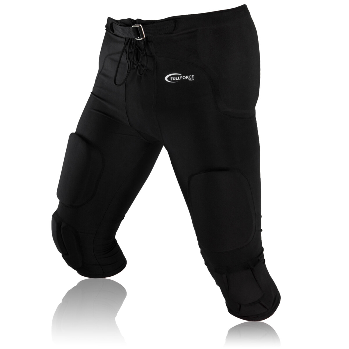 Full Force American Football Gamehose Stretch mit integrierten 7 Pocket Pad "All in One" - schwarz Gr. 4XL von Full Force Wear