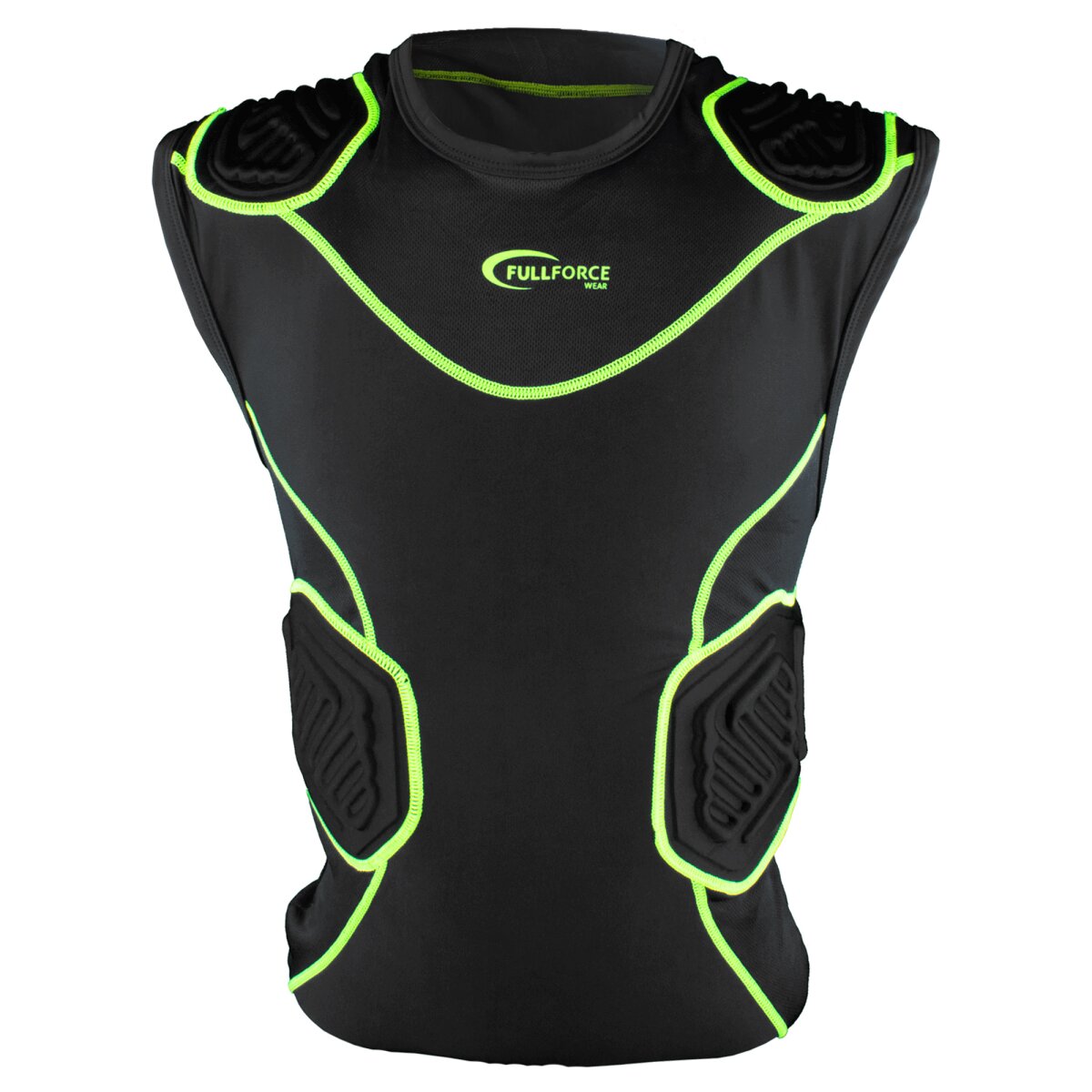 Full Force Shocc Lite 5 Pad Shirt mit Rippen- und Schulterpolsterung - schwarz Gr. M Full Force Shocc Lite 5 Pad Shirt mit Rippen- und Schulterpolsterung - schwarz Gr. M von Full Force Wear