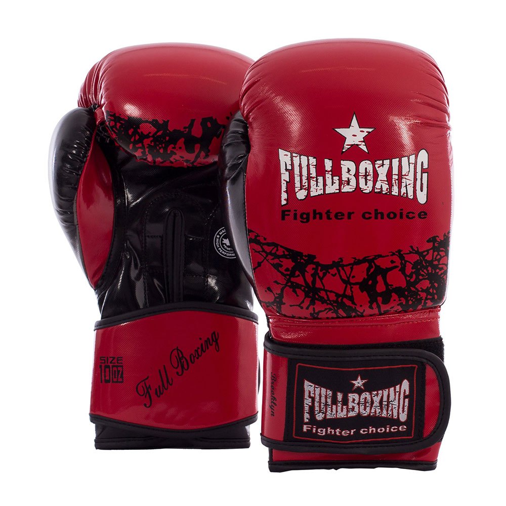 Fullboxing Brooklyn Leather Artificial Boxing Gloves Rot 10 oz Fullboxing Brooklyn Leather Artificial Boxing Gloves Rot 10 oz von Fullboxing