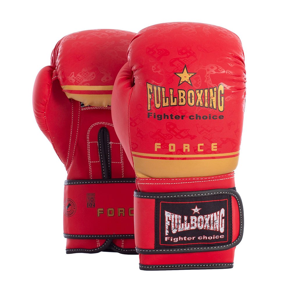 Fullboxing Force Leather Artificial Boxing Gloves Rot 10 oz Fullboxing Force Leather Artificial Boxing Gloves Rot 10 oz von Fullboxing
