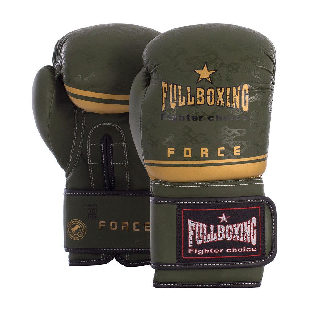 Fullboxing Force Leather Artificial Boxing Gloves Grün 12 oz Fullboxing Force Leather Artificial Boxing Gloves Grün 12 oz von Fullboxing