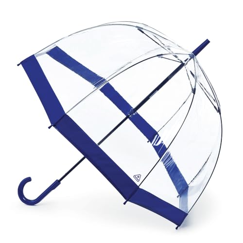 Fulton Damen Regenschirm - Blau - Navy Border - Einheitsgröße Fulton Damen Regenschirm - Blau - Navy Border - Einheitsgröße von Fulton