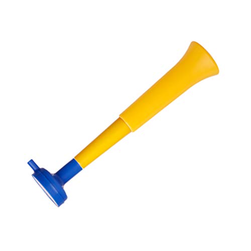 FUN FAN LINE - Pack x3 Plastik Vuvuzela Trompeten. Zubehör für Fußball- und Sportfeste. Geräuschvolles Lufthorn für die Animation. (Schweden/Ukraine) von FUN FAN LINE