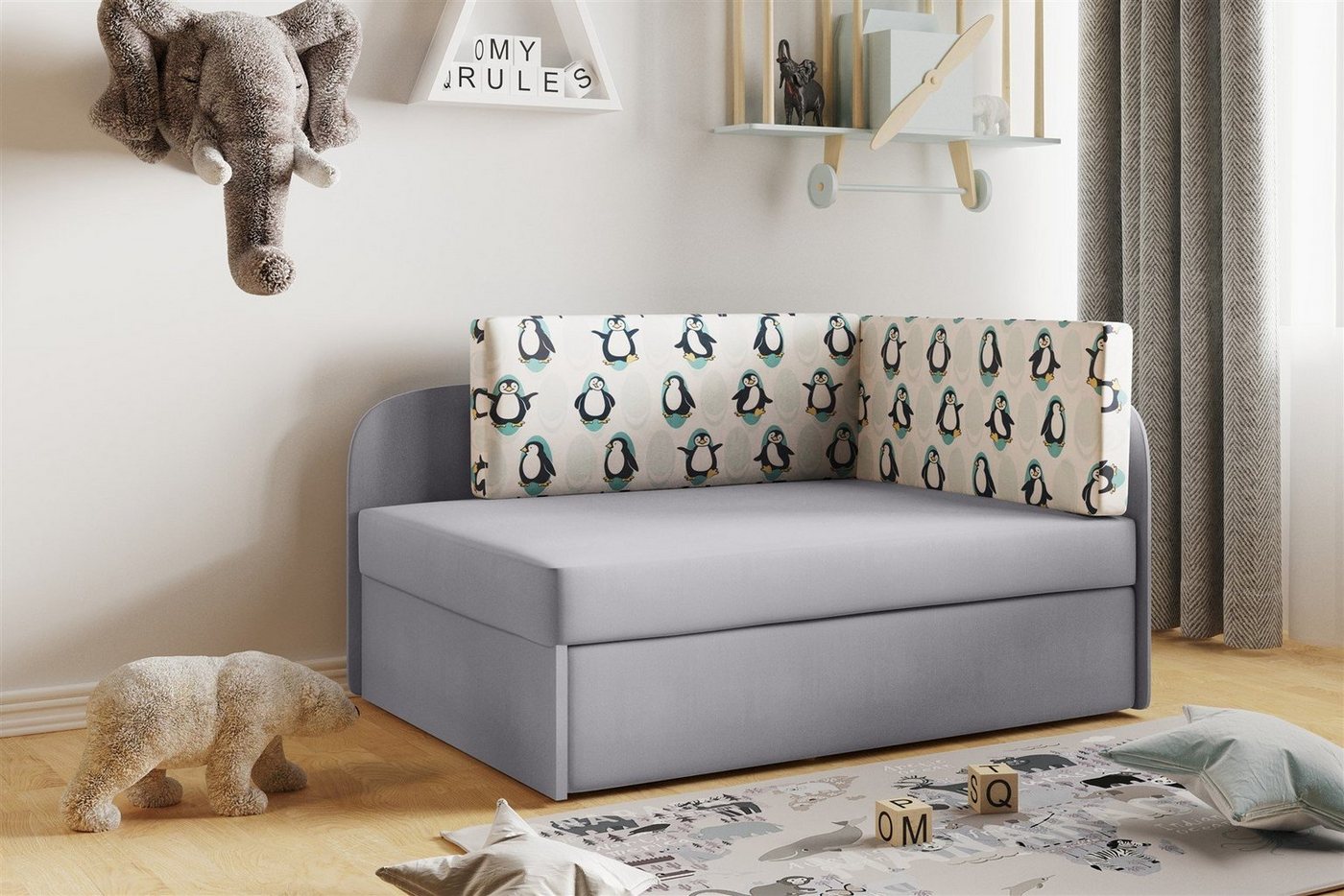 Fun Möbel Kindersofa Sofa Kindersofa Schlafsofa inkl. Bettkasten MAILO Seite Li o. Re, mit Schlaffunktion Fun Möbel Kindersofa Sofa Kindersofa Schlafsofa inkl. Bettkasten MAILO Seite Li o. Re, mit Schlaffunktion von Fun Möbel